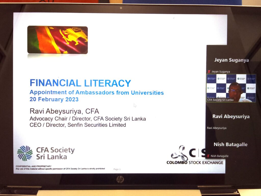 Financial Literacy – Appointment of Ambassadors